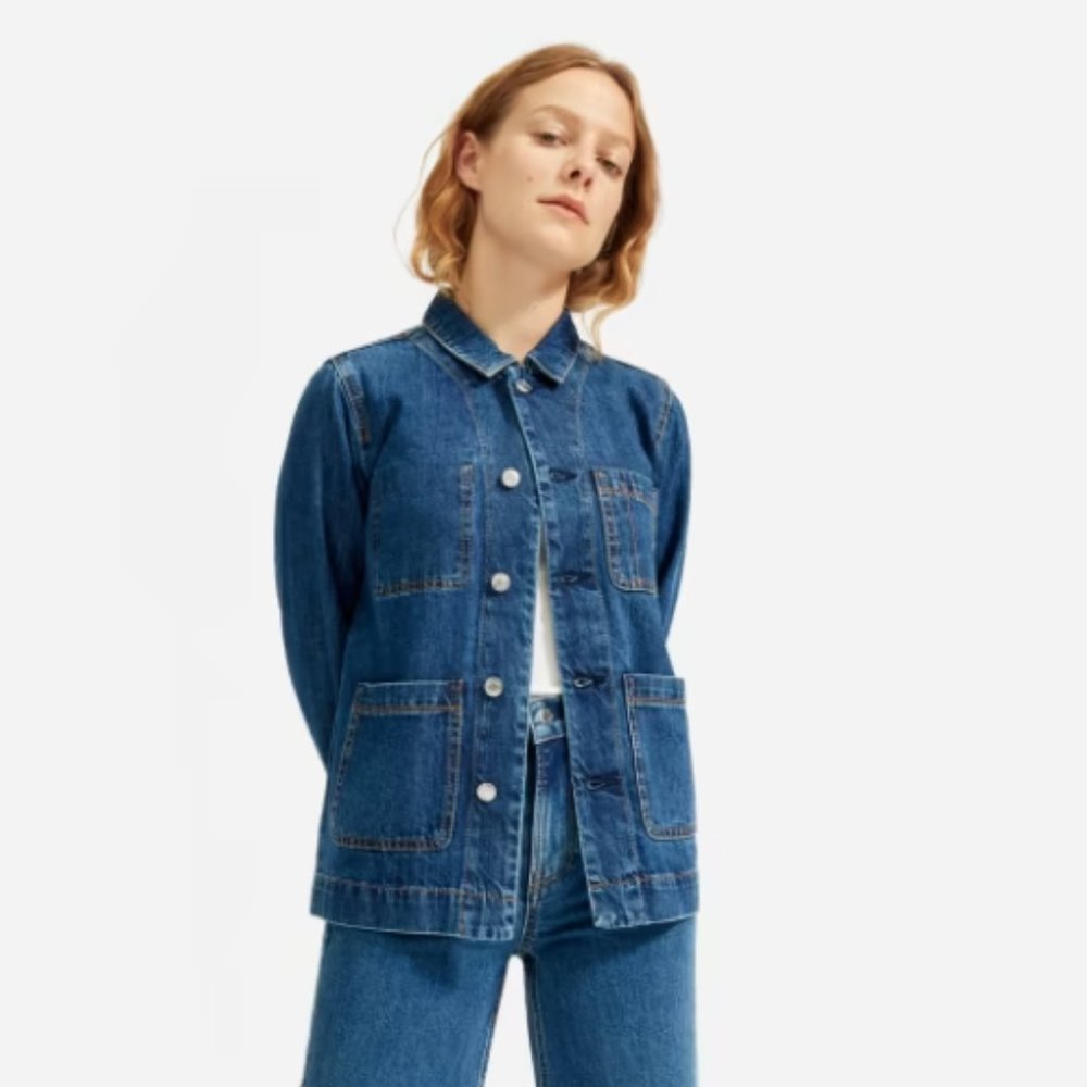 Denim Chore Jacket Everlane Dark Indigo XXS